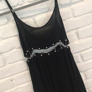 LF black dress with silver detailing.